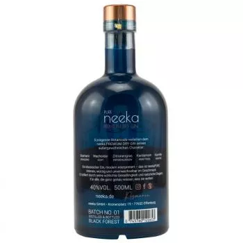 neeka Pure Dry Gin ... 1x 0,5 Ltr.