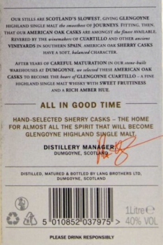 Preview: Glengoyne Cuartillo American Oak ... 1x 1 Ltr.