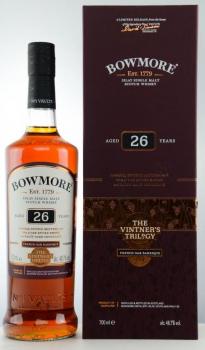Preview: Bowmore 26 Jahre Vintners Trilogy French Oak ... 1x 0,7 Ltr.