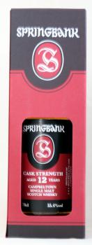 Preview: Springbank 12 Jahre CS 55,4 ... 1x 0,7 Ltr.