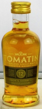 Preview: Tomatin 12 Jahre Miniatur ... 1x 0,05 Ltr.