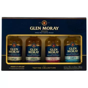 Glen Moray Tasting Set 4 x 0,05 l ... 1x 0,2 Ltr.
