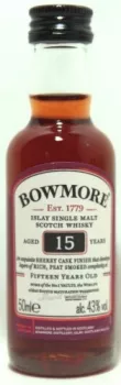 Bowmore 15 Jahre Miniatur ... 1x 0,05 Ltr.