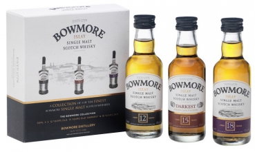 Preview: Bowmore Distillers Collection 3 x 0,05 l ... 1x 0,15 Ltr.