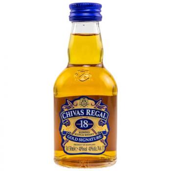 Chivas Regal 18 Jahre Gold Signature Miniatur ... 1x 0,05 Ltr.