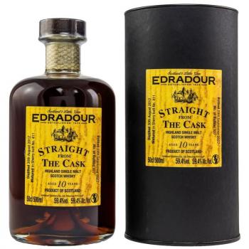Edradour 2012/2022 - 10 y.o. - Straight from the Cask - Sherry Butt #411 ... 1x 0,5 Ltr.