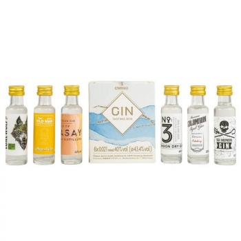 Gin Tasting Box 6 x 2 cl ... 1x 0,12 Ltr.