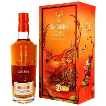 Glenfiddich 21 Jahre Reserva Rum Cask Finish - Chinese New Year 2025 ... 1x 0,7 Ltr.