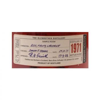 Glenrothes 1971 - 2003 ... 1x 0,7 Ltr.