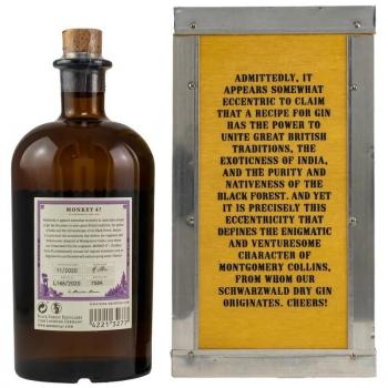 Monkey 47 Gin in Holzkiste ... 1x 0,5 Ltr.