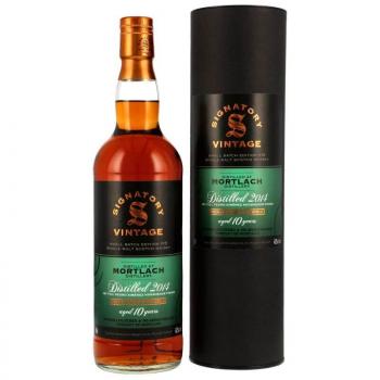 Mortlach 2014/2025 - 10 Jahre - Signatory Small Batch Edition #15 - 1st Fill PX Casks Finish ... 1x 0,7 Ltr.