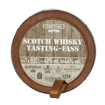 Scotch Whisky Tasting Fass 7x 0,02l ... 1x 0,14 Ltr.
