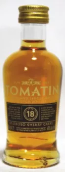 Tomatin 18 Jahre Miniatur ... 1x 0,05 Ltr.