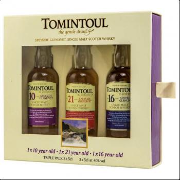 Tomintoul Minicollection 3 x 0,05 l ... 1x 0,15 Ltr.