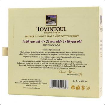 Tomintoul Minicollection 3 x 0,05 l ... 1x 0,15 Ltr.