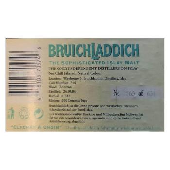 Bruichladdich 1984 Single Cask - ceramic jug