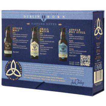 Preview: Teeling Whiskey Trinity Collection „Dublin Born“ – Irish Whiskey Set (3 × 50 ml) ... 1x 0,15 Ltr.