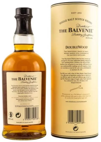 Balvenie 12 Jahre Double Wood 0,7 Liter ... 1x 0,7 Ltr. Balvenie 12 Jahre Double Wood 0,7 Liter ... 1x 0,7 Ltr.