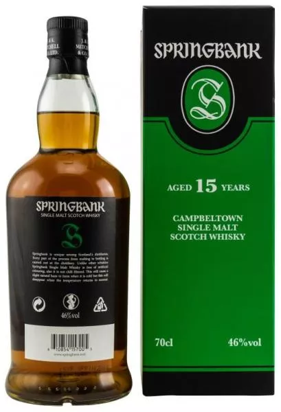 Springbank 15 Jahre ... 1x 0,7 Ltr. Springbank 15 Jahre ... 1x 0,7 Ltr.
