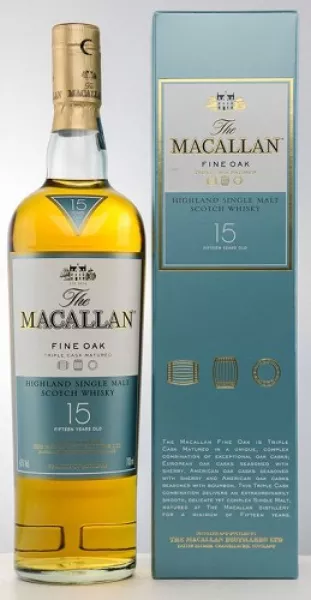 Macallan 15 Jahre Fine Oak ... 1x 0,7 Ltr.