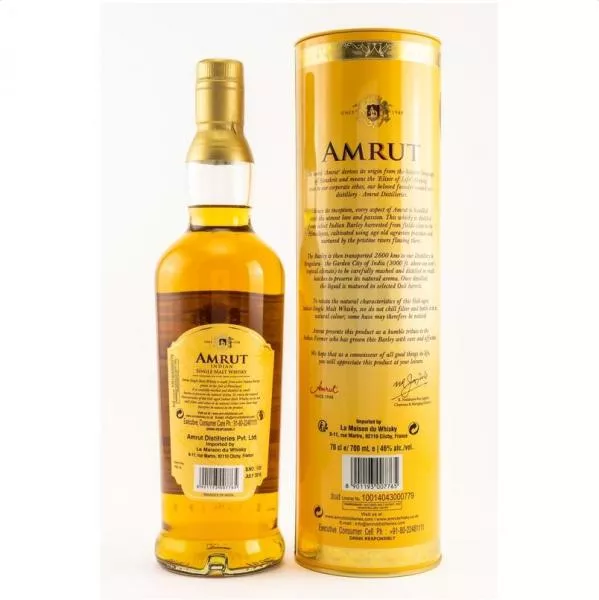 Amrut Single Malt Whisky ... 1x 0,7 Ltr.