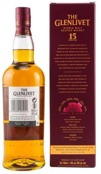 Glenlivet 15 Jahre French Oak Reserve ... 1x 0,7 Ltr.