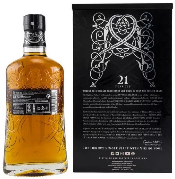 Highland Park 21 Jahre ... 1x 0,7 Ltr. Highland Park 21 Jahre ... 1x 0,7 Ltr.