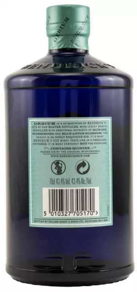 Hendricks Orbium ... 1x 0,7 Ltr. Hendricks Orbium ... 1x 0,7 Ltr.