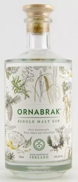 Ornabrak Irish Single Malt Gin ... 1x 0,7 Ltr.