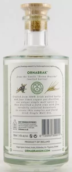 Ornabrak Irish Single Malt Gin ... 1x 0,7 Ltr.