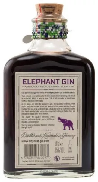 Elephant German Sloe Gin ... 1x 0,5 Ltr.