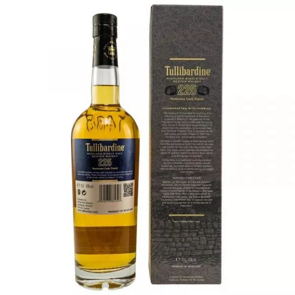 Tullibardine 225 Sauternes Finish ... 1x 0,7 Ltr. Tullibardine 225 Sauternes Finish ... 1x 0,7 Ltr.