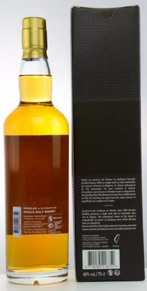 Kavalan Bourbon Oak ... 1x 0,7 Ltr. Kavalan Bourbon Oak ... 1x 0,7 Ltr.