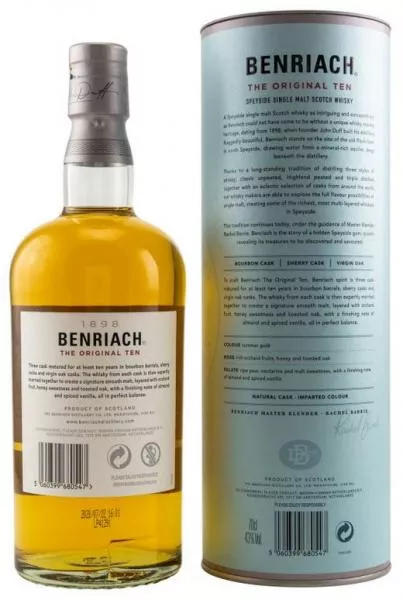 Benriach 10 Jahre - The Original Ten ... 1x 0,7 Ltr.