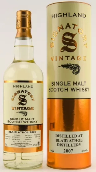 Blair Athol 2007 Signatory Vintage ... 1x 0,7 Ltr.