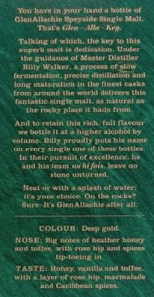 Glenallachie 10 Jahre Cask Strength ... 1x 0,7 Ltr.