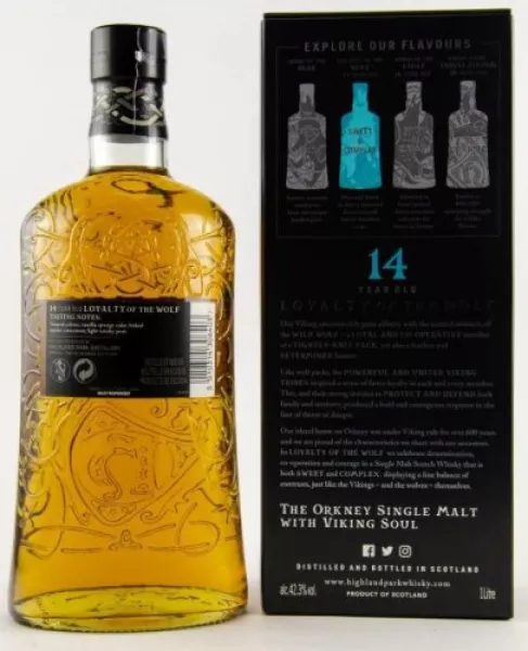 Highland Park 14 Jahre Loyality of the Wolf ... 1x 1 Ltr. Highland Park 14 Jahre Loyality of the Wolf ... 1x 1 Ltr.