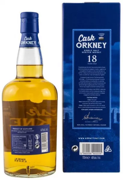 Cask Orkney A.D. Rattray 18 Jahre ... 1x 0,7 Ltr. Cask Orkney A.D. Rattray 18 Jahre ... 1x 0,7 Ltr.