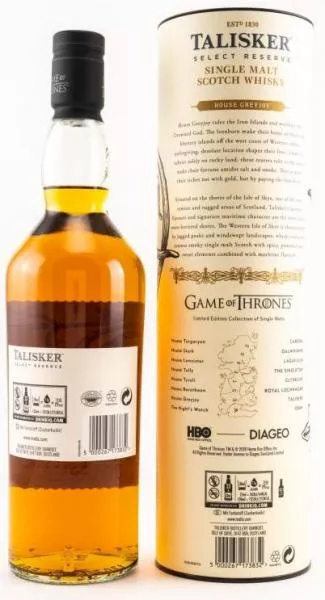 Talisker Select Reserve - GOT Malts Collection Haus Greyjoy ... 1x 0,7 Ltr.