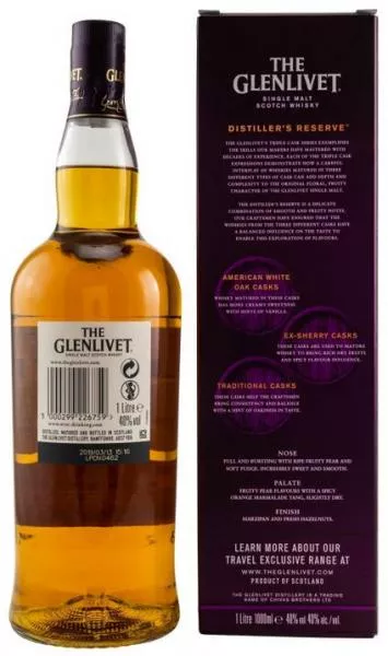 Glenlivet Distillers Reserve 1,0 Liter ... 1x 1 Ltr. Glenlivet Distillers Reserve 1,0 Liter ... 1x 1 Ltr.