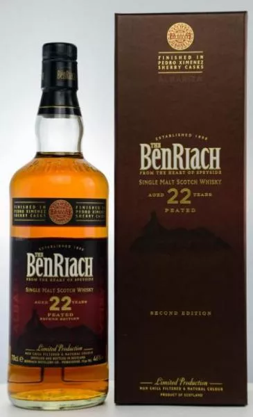 Benriach 22 Jahre Albariza Peated PX ... 1x 0,7 Ltr. Benriach 22 Jahre Albariza Peated PX ... 1x 0,7 Ltr.