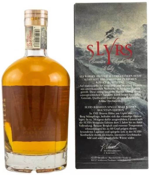 Slyrs Mountain Edition ... 1x 0,7 Ltr. Slyrs Mountain Edition ... 1x 0,7 Ltr.