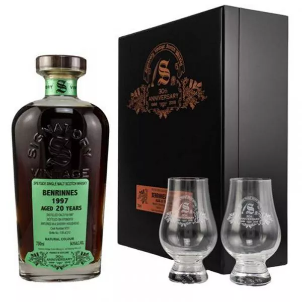 Benrinnes 1997 - 30th Anniversary + 2 Gläser ... 1x 0,75 Ltr.