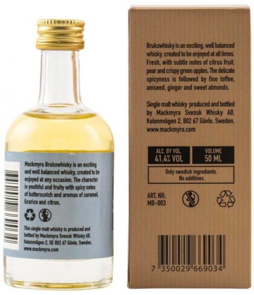 Mackmyra Brukswhisky ... 1x 0,05 Ltr.
