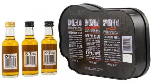 Smokehead Mini Collection 3x 0,05l ... 1x 0,15 Ltr.