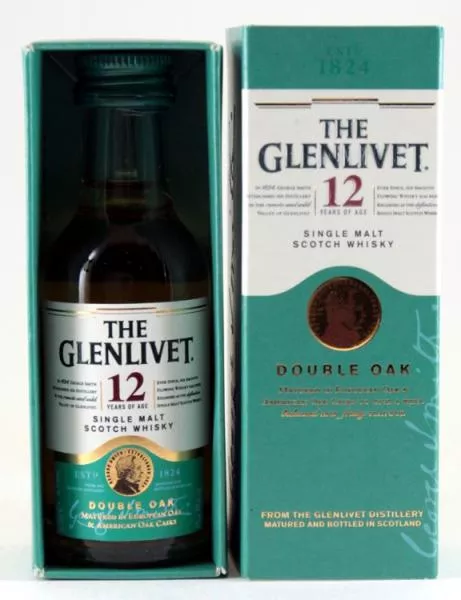 Glenlivet 12 Jahre Double Oak Mini ... 1x 0,05 Ltr.