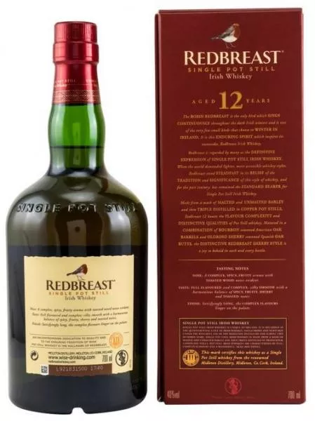 Redbreast 12 Jahre ... 1x 0,7 Ltr.