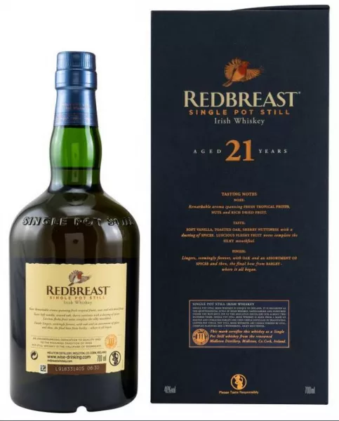 Redbreast 21 Jahre ... 1x 0,7 Ltr. Redbreast 21 Jahre ... 1x 0,7 Ltr.
