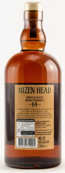 Mizen Head 14 Jahre ... 1x 0,7 Ltr. Mizen Head 14 Jahre ... 1x 0,7 Ltr.
