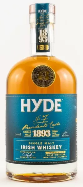 Hyde No. 7 - Sherry Matured - Irish Single Malt ... 1x 0,7 Ltr.